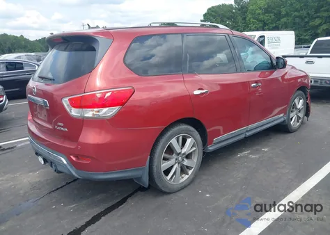 2014 Nissan Pathfinder Platinum z USA, uszkodzony, nr VIN 5N1AR2MM1EC647902